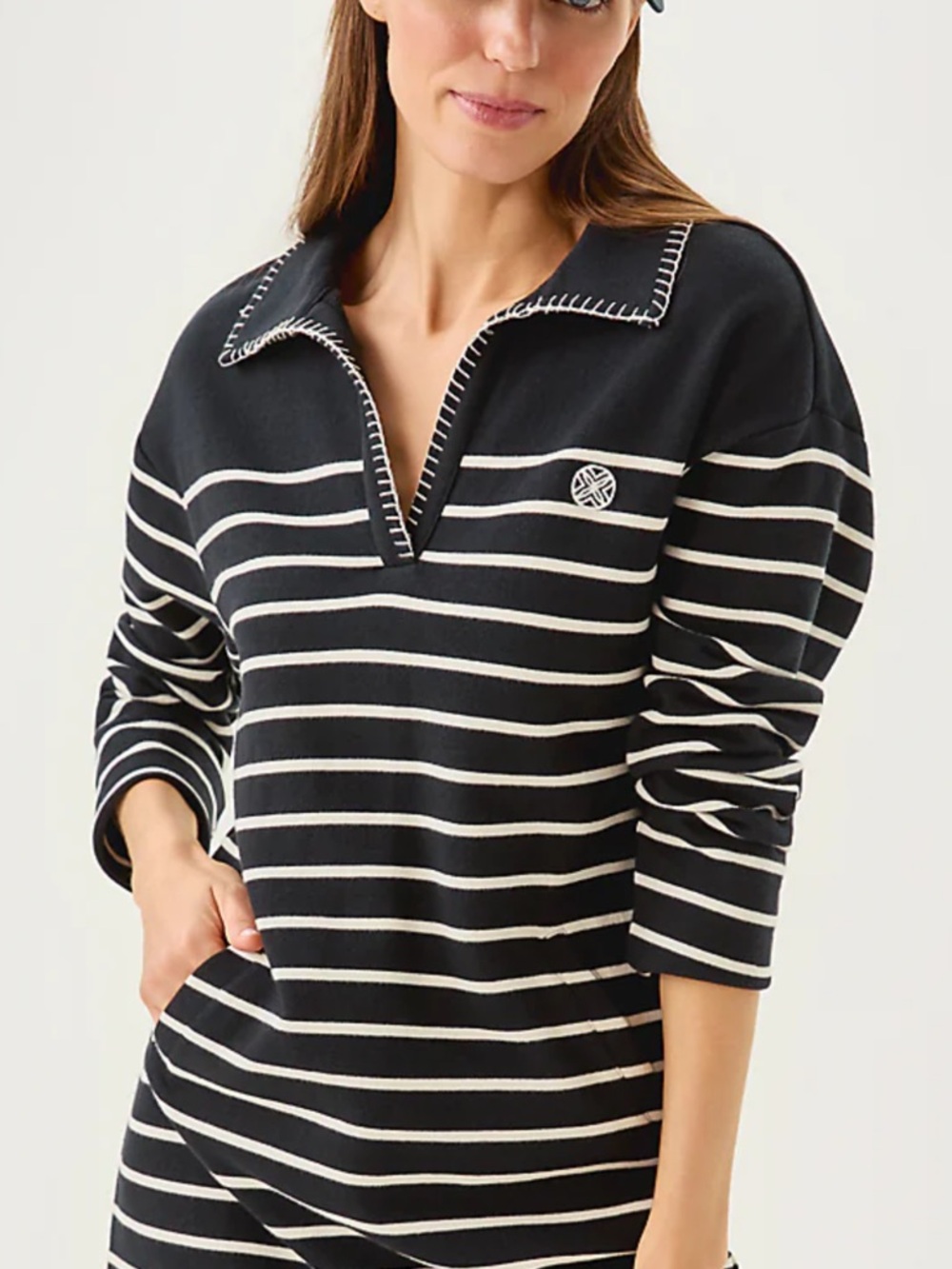 Lilly Pulitzer Corvaya Black And White Terry Dress SZ M NWT